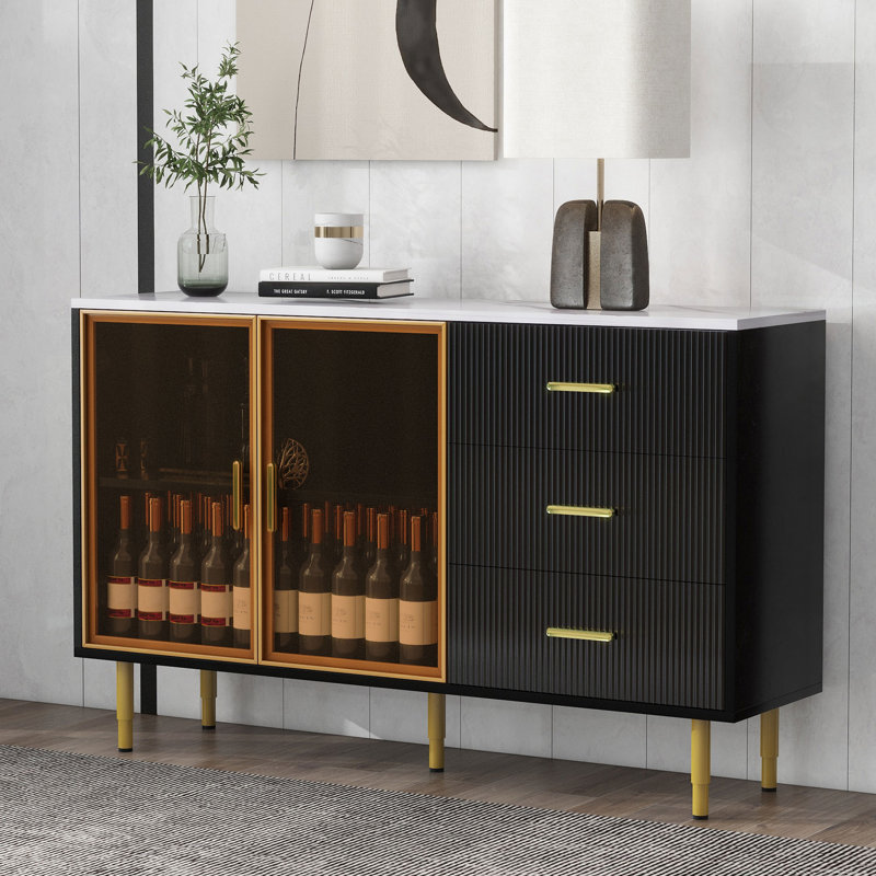 Jasmyne Accent Cabinet, Black