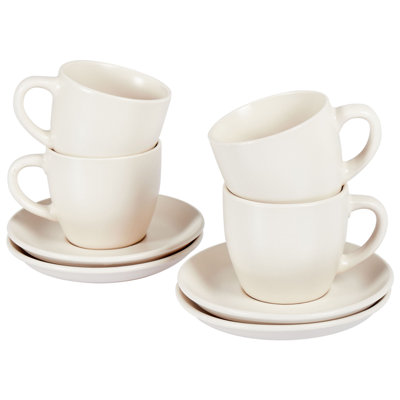 Handmade Stoneware Teacup and Saucer