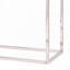 Console de patio avec plateau rectangulaire et structure en métal