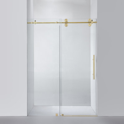 48-52” W x 78” H Sliding Frameless Shower Door