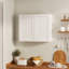Meuble mural standard HOMEIBRO Cozy Design, 91,4 cm (L) x 30,5 cm (P) x 61 cm (H), en contreplaqué blanc Shaker, prêt à assembler-927042984-927361939