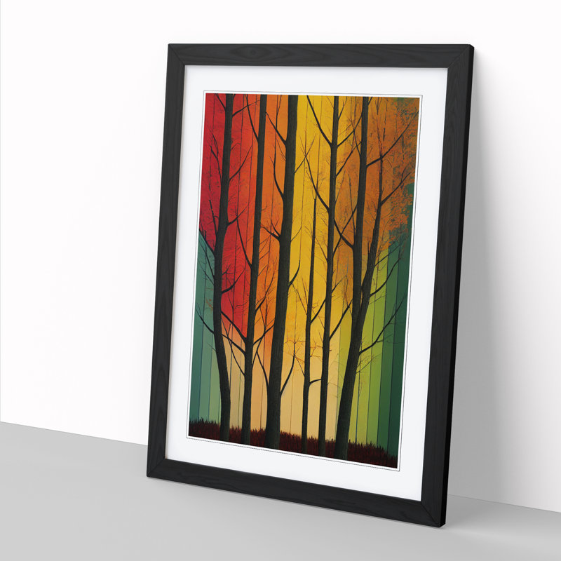 FRM-V0523-151X Autumn Forest Vol.8 - Single Picture Frame Print, 64cm H x 46cm W x 2cm D, Oak Framed
