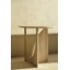 Geometric Solid Wood End Table-64468346