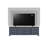 84 In TV Stand For Tvs Up To 90 Inches, No Assembly Required, Corduroy Blue Finish