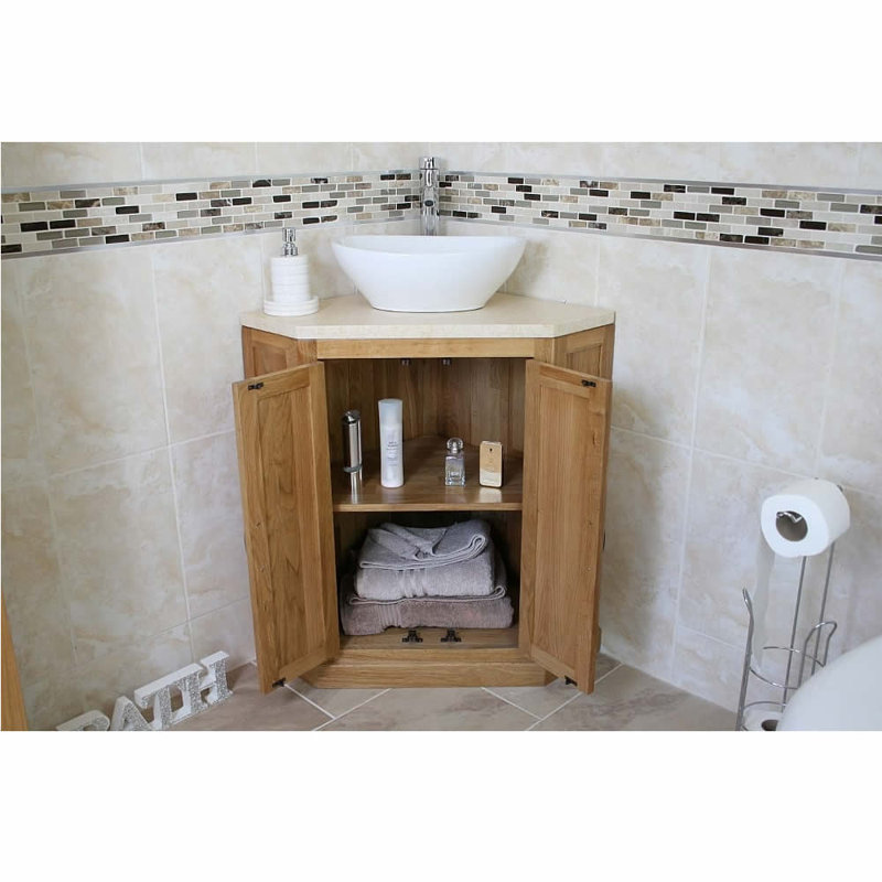 Delorenzo 550mm Single Bathroom Vanity with Vessel Ceramic Basin