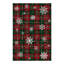 Tapis de Noël à carreaux flocons de neige 3x5 rouge vert-733731445-733731448