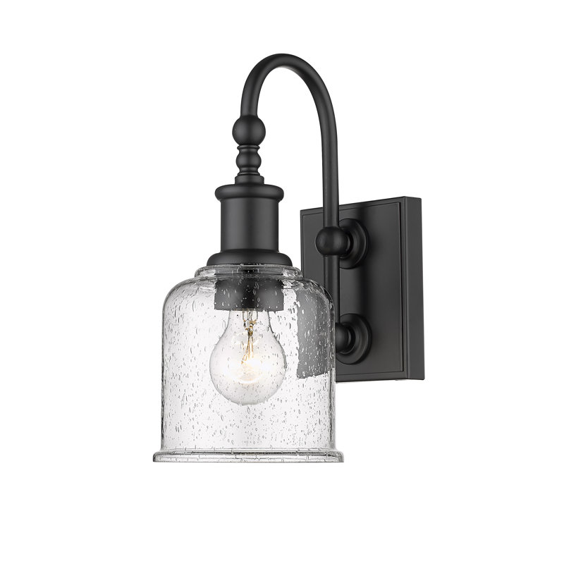 Luminaire de grange à intensité variable 1 lumière Weiss, Noir mat