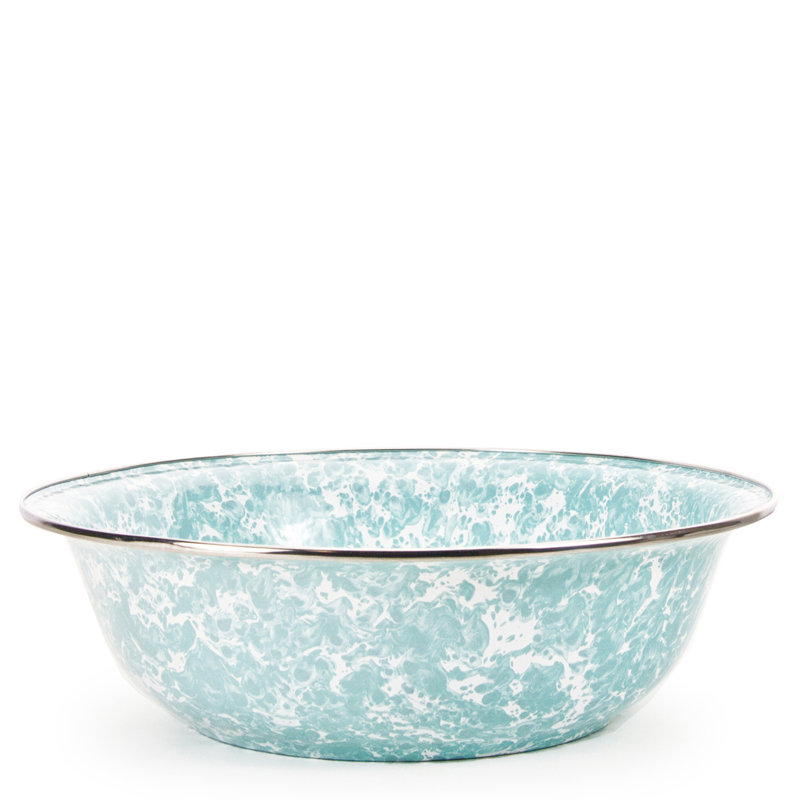 Swirl Serving Basin, Sea Glass, Serving Bowl