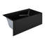 Baignoire d'angle Voltaire 60 x 32 avec tablier et bonde à gauche, noir mat-106276087-106276089