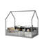 Lits avec rangement, lit simple en bois de pin pour chambre d'enfant