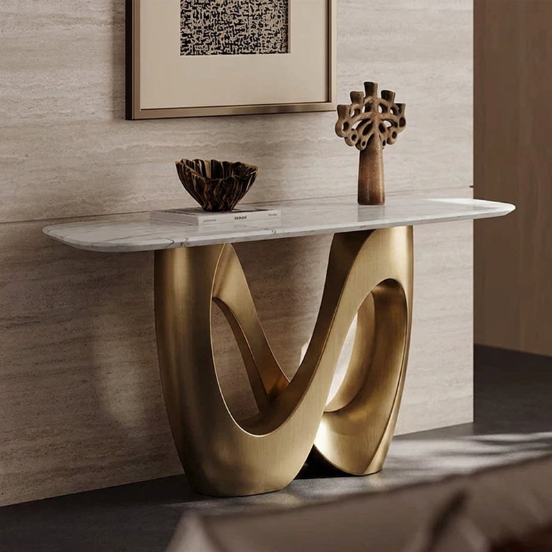 Console Italian Luxury, H 33,5 po x l 54,3 po x P 13,8 po