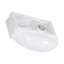 Lavabo de salle de bain mural en céramique blanc 16 x 11 pouces, trou de robinet simple, acide, surface lisse, faible absorption d'eau, résistance à l'apparence moderne, décor