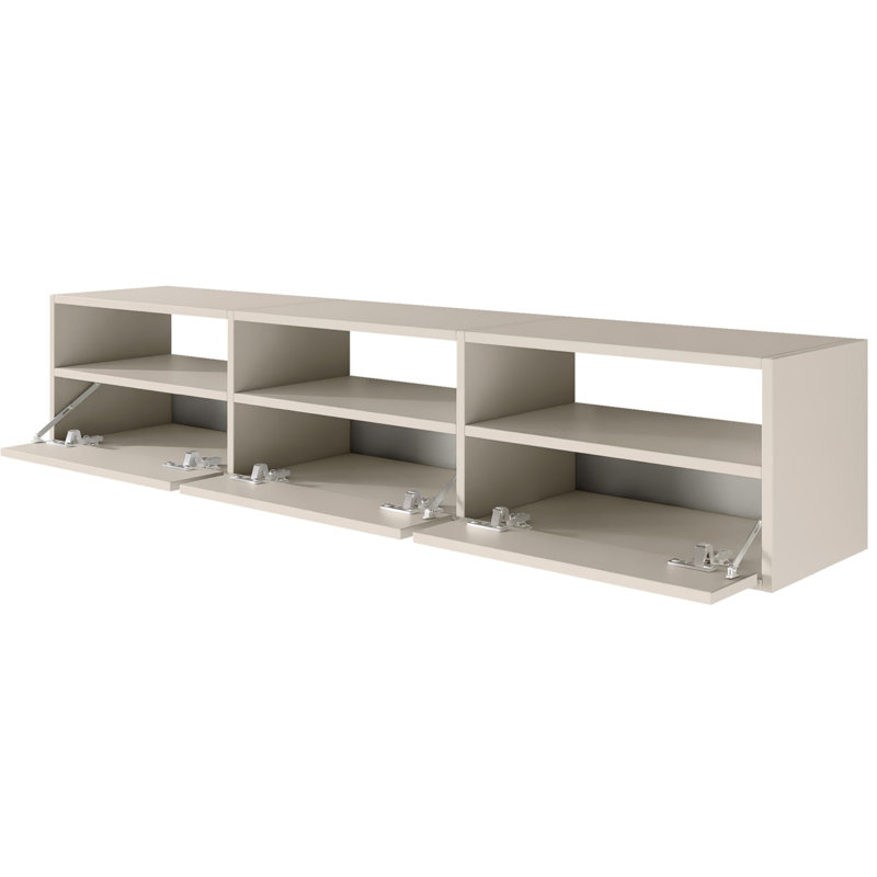 Takiea Unfinished TV Stand for TVs up to 65", Cream