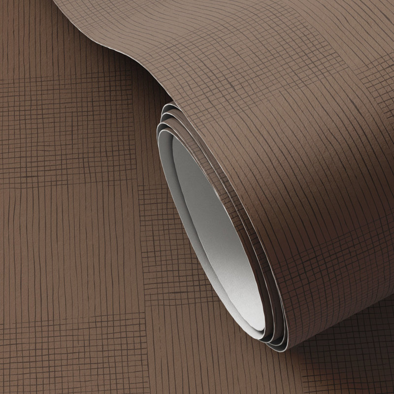 Checkers Checkered Wallpaper Roll by Getty Images, Black/Tan II
