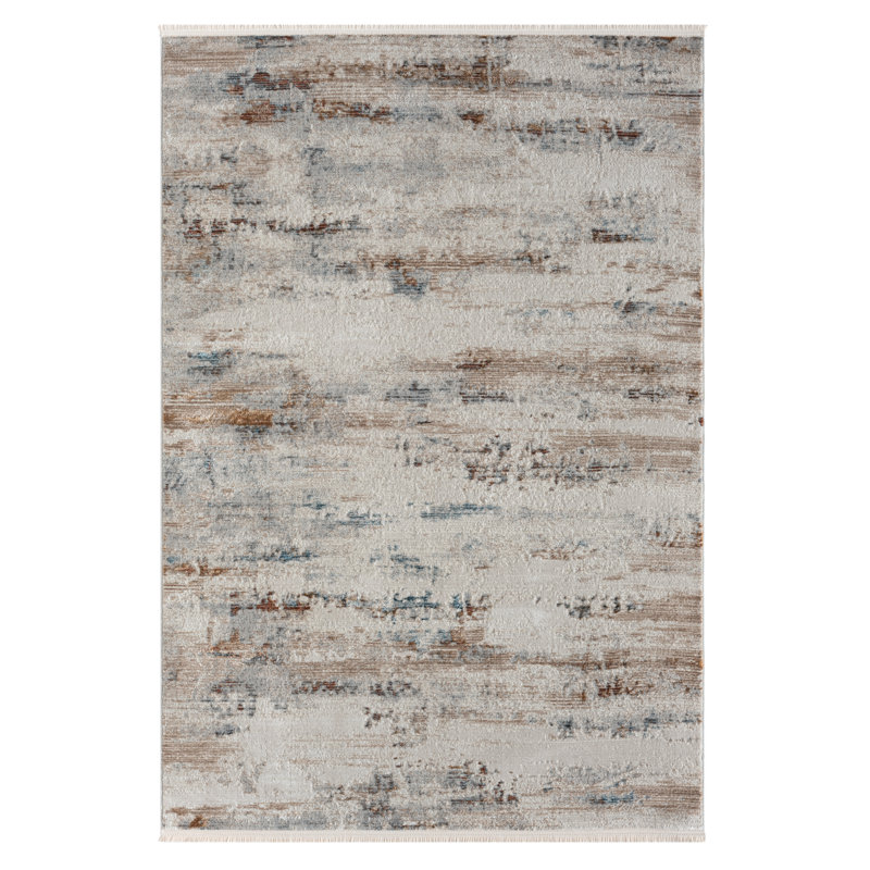 Aria light grey Rug, Rectangular 140 x 200cm