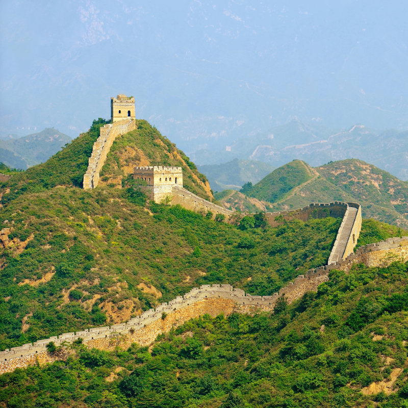 Great Wall Of China - Wrapped Canvas Print, 30cm H x 30cm W x 3.8cm D
