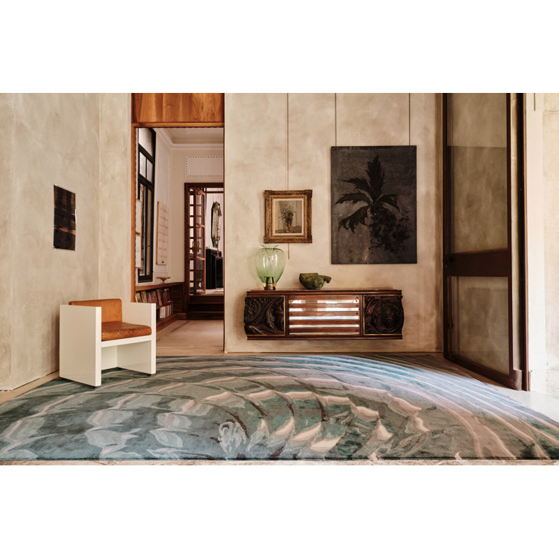 Chihuly River Jade Area Rug, Rectangle 12' x 18'