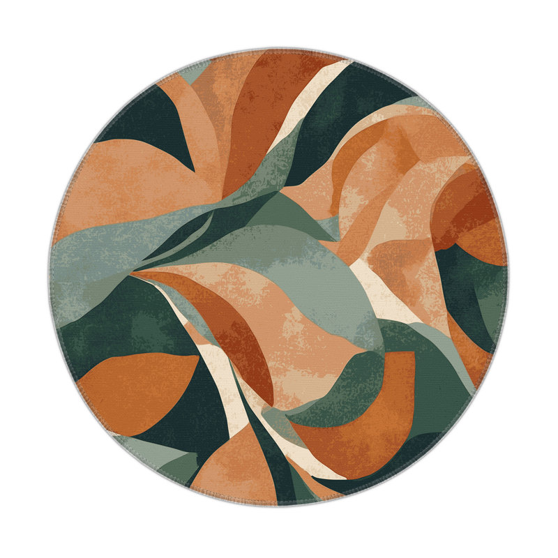 Terracotta Trail Indoor And Outdoor Area Rug, Round 5'
