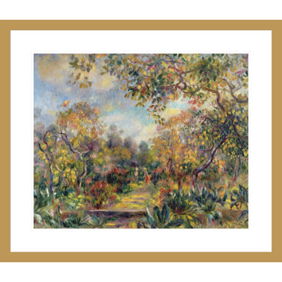 "Paysage à beaulieu" par Pierre-Auguste Renoir, impression giclée encadrée