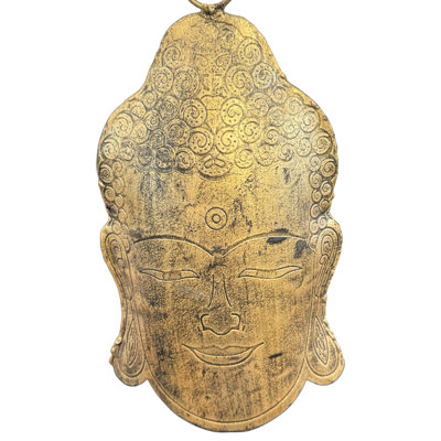Cloche de Bouddha en or bruni