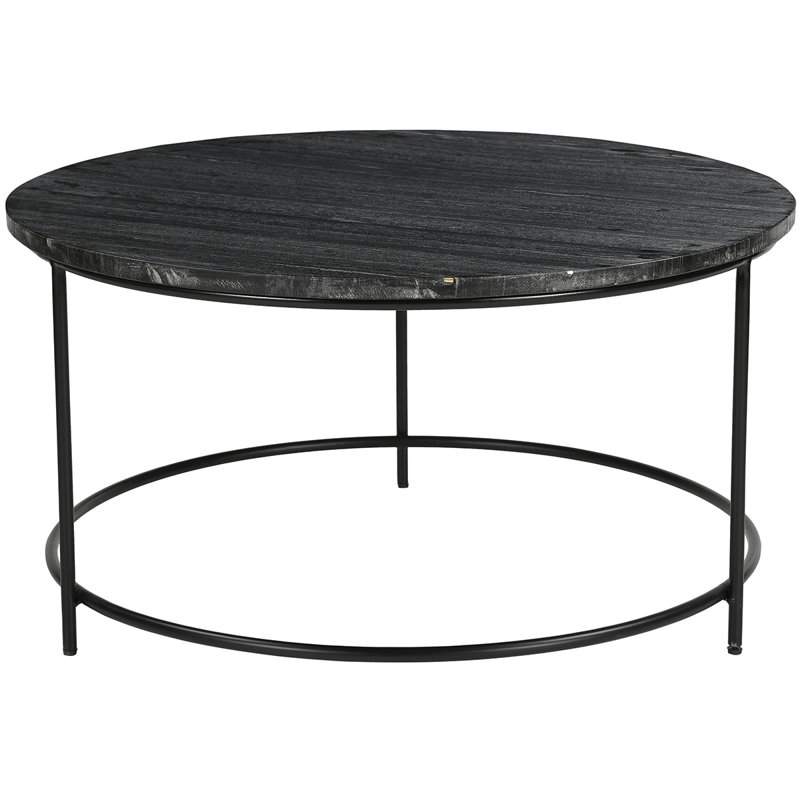 Anjanet Three Leg Coffee Table, Black, Grey