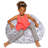 Bean Bag Chair for Kids, Teens, and Adults - Filled with Soft Beads, Includes Removable and Machine Washable Cover - Multiple Colors, Sizes and Fabrics including Soft Nylon & Canvas with Patterns-1783236388-1785356750