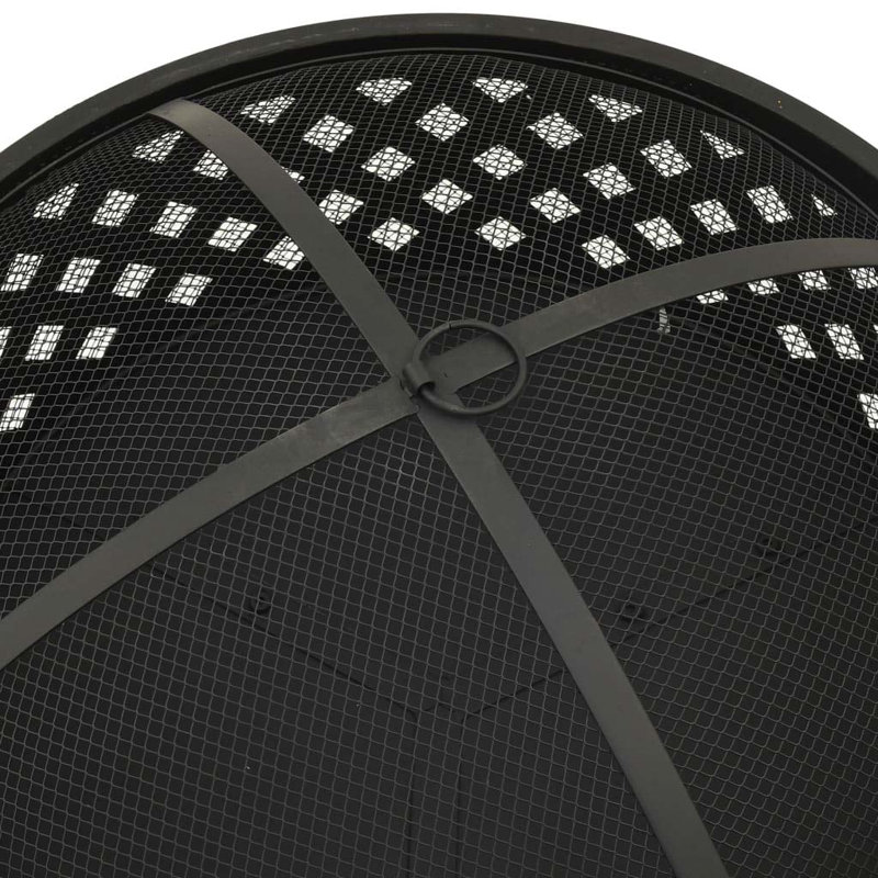Engeline Round Steel Wood Burning Fire Pit
