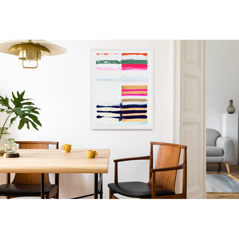 Hot Stripes By Kristi Kohut, Shadow Box Acrylic, 30" H x 40" W