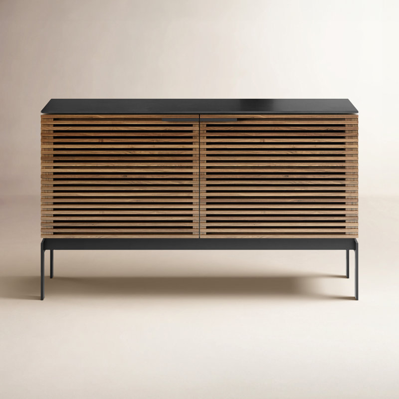 Corridor Media Console, Natural Walnut
