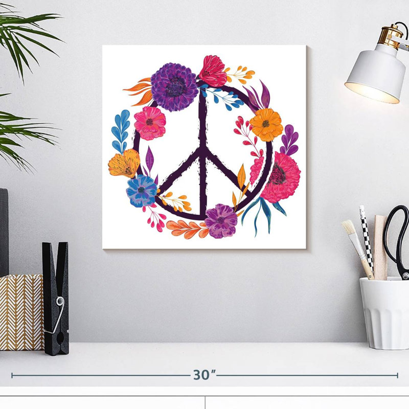 Paix florale Khelsey, H 16 po x l 16 po