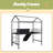 Metal House Bed With Slide, Twin Size Metal Loft Bed With Two-Sided Writable Wooden Board-186543871