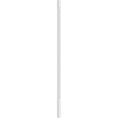 TruCraft Two Equal Raised Panel Pilaster w/ Standard Capital & Base, 4"W x 72"H x 2"P, Base Can Be Trimmed Up To 6 5/8", Architectural Grade PVC, Sold As Pair