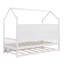 Lit en bois avec couchette, lit pour enfant avec tablette