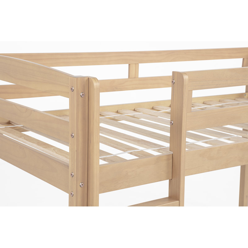 Alique Solid Wood Loft Bed by Mack & Milo, Twin, Light Oak
