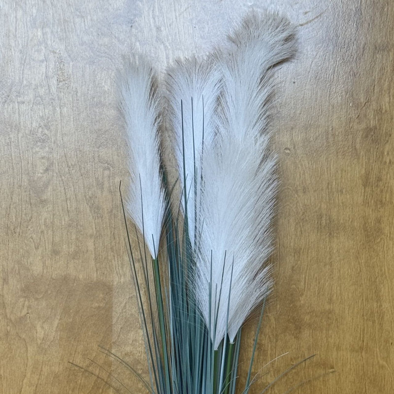 Mclaughlin Faux Silk Pampas Grass Arrangement, Gray