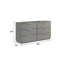 Commode 6 tiroirs Oniskey - gris