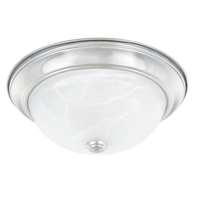 Plafonnier encastré 13 po 2 lumières Indépendant
