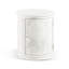 White Solid Wood End Table