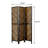 Rustic Tobacco Herringbone Folding Screen