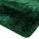Plush Deep Pile Shaggy Emerald Rug