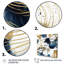 Motif abstrait avec textures bleues et dorées I-93301596-93301595