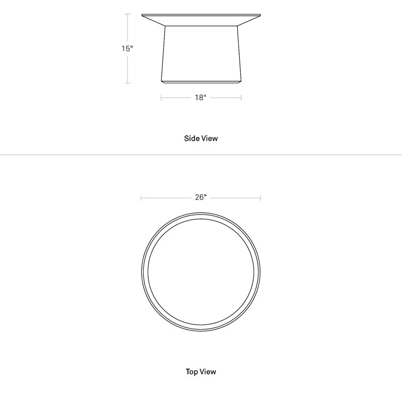 Coco Solid Wood Coffee Table
