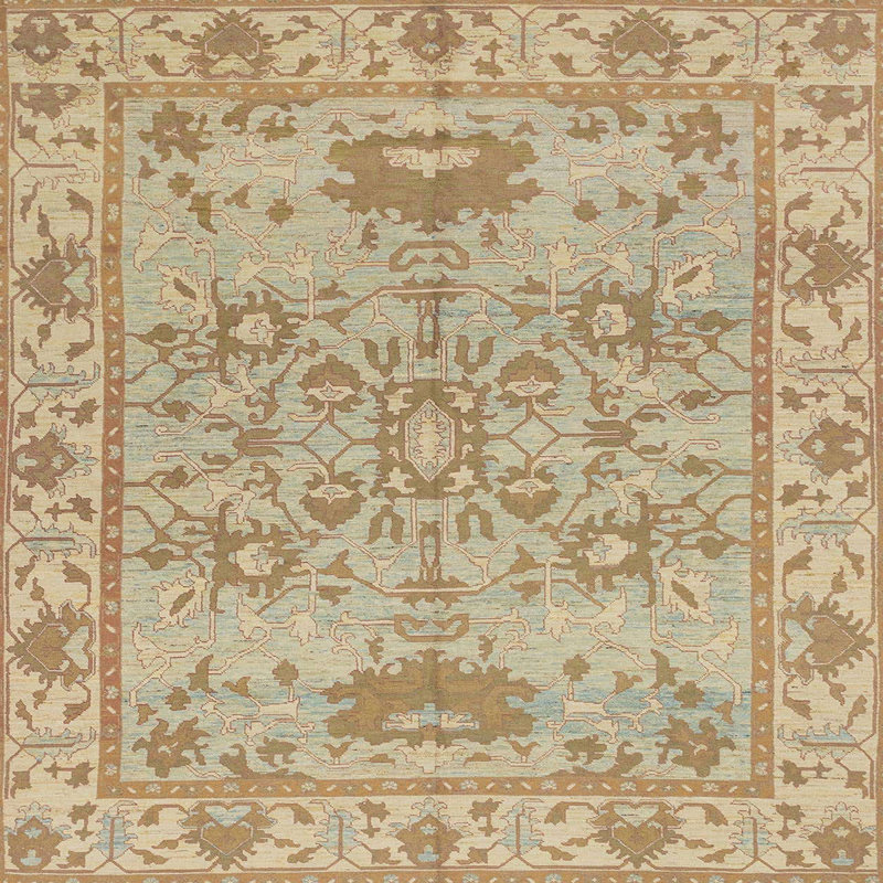 Abstract Indoor Rug, Square 4'