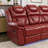 Home Theater Seating Manual Recliner Chair With Center Console And LED Light Strip For Living Room-1654744018