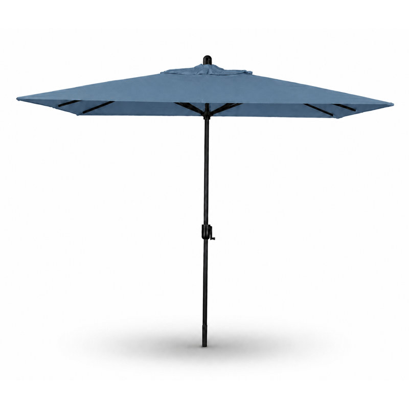 SunbUmbrella 9 pi 10 po x 6 pi 6 po Olivier, Saphir noir, Toile Sunbrella bleu saphir