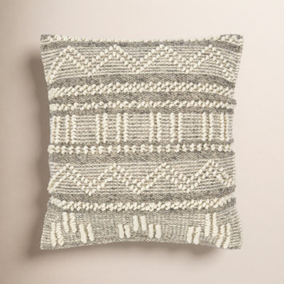 Reni Geometric Wool Throw Pillow