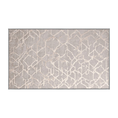 Machine Washable Gray Area Rug