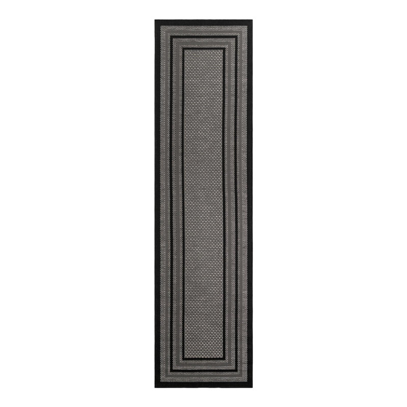Tapis intérieur / extérieur gris Stelios, Runner 2'7" x 10'