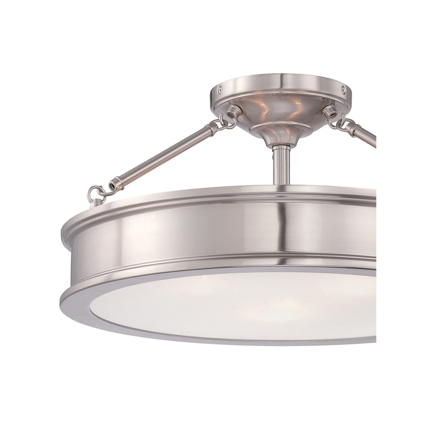 Three Posts Everlee Semi Flush, Brushed Nickel