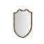 Harbor U-Shaped Solid + Manufactured Wood, Faux Leather Beveled Mirror